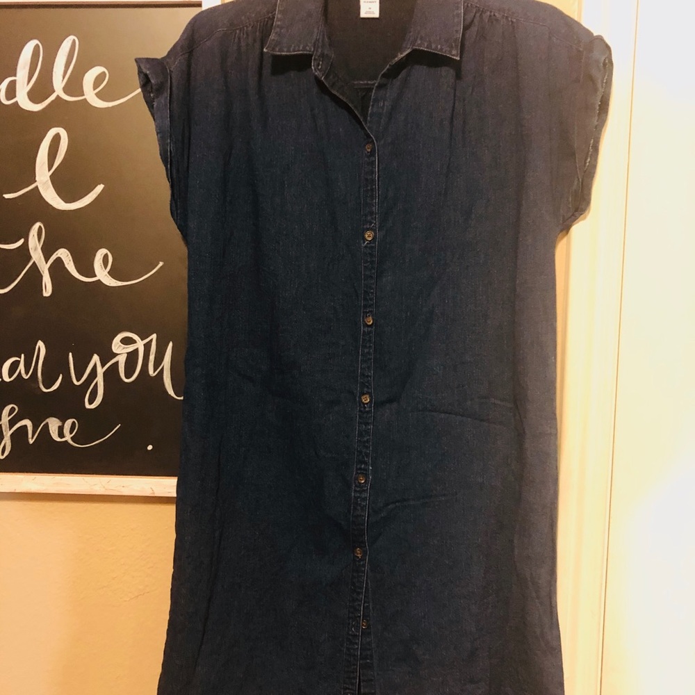 | dark denim dress |